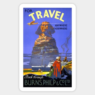 Vintage Travel Poster For Travel Anywhere everywhere Egypt Sticker